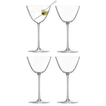 LSA International | Borough Martini Glass 7 oz Clear x 4,商家Macy's,价格¥487