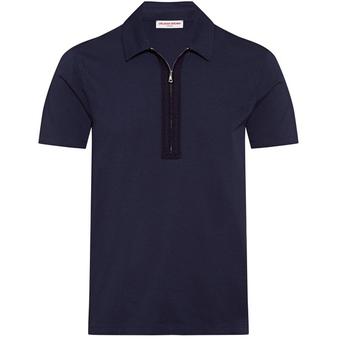 雷蒙威是什么牌子, ORLEBAR BROWN | Raymond 钩针织带拉链 Polo 衫商品图片 包邮包税