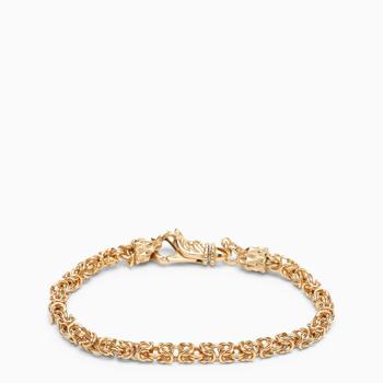 推荐Gold torchon bracelet in 925 silver商品