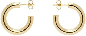 Lemaire | Gold Small Classic Hoop Earrings,商家SSENSE HK,价格¥1374