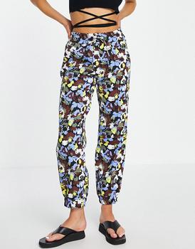 S Rothschild & CO衣服, Y.A.S. | Y.A.S rosita printed joggers co-ord in black商品图片 