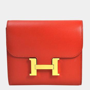 爱马仕女包怎么选, [二手商品] Hermes | Hermes Bi-Fold Wallet Constance Sanguine Vota Delacto Ladies商品图片 