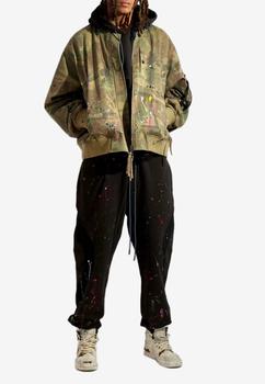 推荐Vintage Camouflage Ma-1 Painted Bomber Jacket商品
