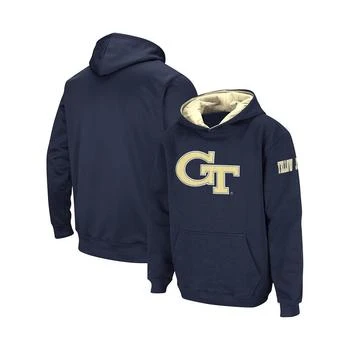 Colosseum | Big Boys Navy Georgia Tech Yellow Jackets Big Logo Pullover Hoodie,商家Macy's,价格¥295