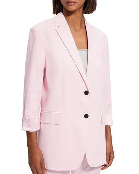 Theory | Three Quarter Sleeve Linen Blend Blazer,商家Bloomingdale's,价格¥1051