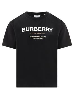商品Burberry | Burberry Kids Logo Printed Crewneck T-Shirt,商家Cettire,价格¥989图片