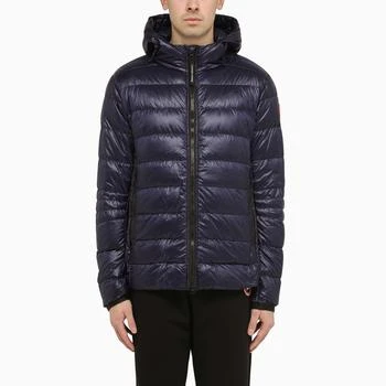 Canada Goose | Crofton Hoody padded jacket in a blue technical fabric,商家The Double F,价格¥6420