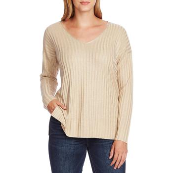 Vince Camuto Specialty Size, Vince Camuto | Vince Camuto Womens Ribbed Metallic Sweater商品图片 1折
