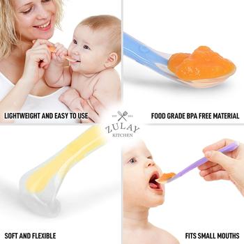 商品Zulay Kitchen | Silicone Baby Spoon (6 Pack),商家Premium Outlets,价格¥106图片