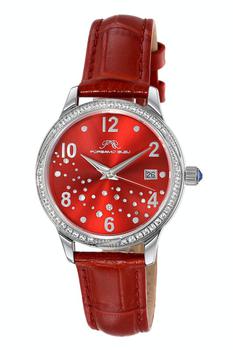 推荐Ruby Women's Red Crystal Watch, 1142CRUL 34MM商品