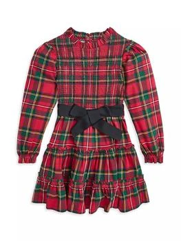 Ralph Lauren | Little Girl's & Girl's Smocked Tartan Plaid Dress,商家Saks Fifth Avenue,价格¥599