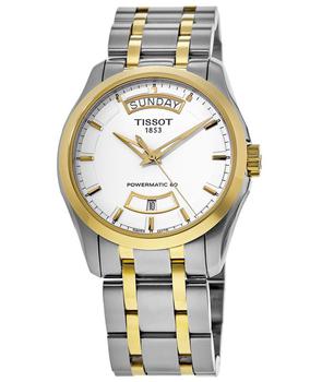 男装tissot automatic, Tissot | Tissot Couturier Automatic White Day-Date Two-Tone Men's Watch T035.407.22.011.01商品图片 3.4折