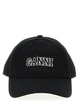 Ganni | Logo Cap Hats Black商品图片,8.3折×额外9折, 额外九折