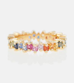商品Suzanne Kalan | Rainbow 18kt gold ring with sapphires,商家MyTheresa,价格¥19962图片