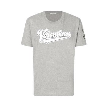 Valentino | Valentino 华伦天奴 男士灰色印字棉质短袖T恤 PV3MG10Z-3LE-080商品图片,满$100享9.5折, 满折
