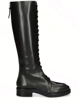 AEYDE | 45mm Mathilde Leather Tall Boots 额外7折, 额外七折