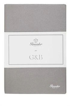 Pineider | Grey Leather Milano Notebook,商家Italist,价格¥619