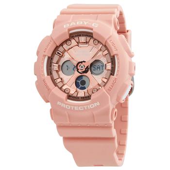 Casio | Baby-G Alarm World Time Chronograph Quartz Analog-Digital Pink Dial Watch BA-130-4ADR商品图片,7.5折