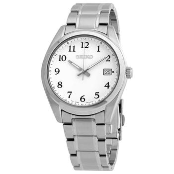 精工男表正品, Seiko | Core Quartz White Dial Mens Watch SUR459P1商品图片 5.2折