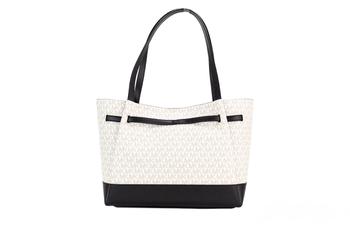 Michael Kors | Michael Kors Reed Large ivory  Signature PVC Belted Tote Bag Women's Purse商品图片,5.3折