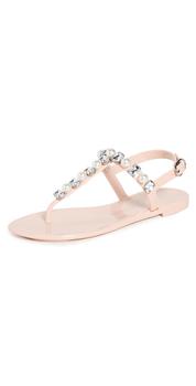 stuart weitzman凉鞋推荐, Stuart Weitzman | Stuart Weitzman Goldie Crystal Jelly Sandals商品图片 3折