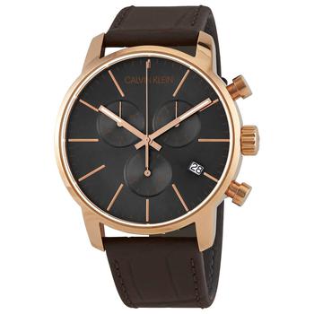 ck手表男评价, Calvin Klein | City Chronograph Quartz Black Dial Mens Watch K2G276G3商品图片 2.7折