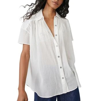 Free People | Women's Float Away Cotton Pleated Shirt 