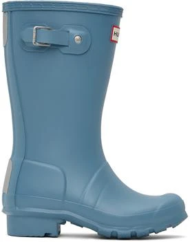 Hunter | Kids Blue Original Big Kids Rain Boots,商家Ssense US,价格¥433
