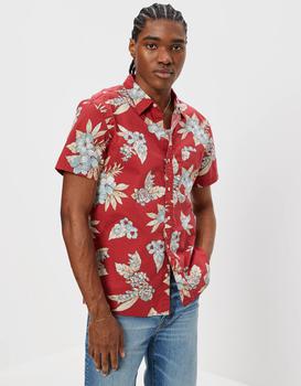AE | AE Tropical Button-Up Resort Shirt商品图片,7.4折