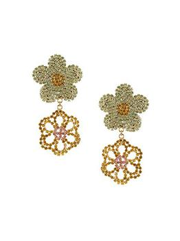ROSANTICA, ROSANTICA | Fiordaliso Daisy Faux Crystal Drop Earrings商品图片 
