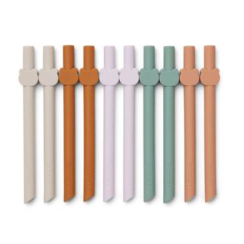 商品Liewood Badu Kids' Straws - Multi (10 Pack)图片