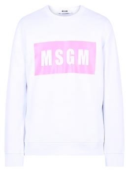 MSGM | MSGM Logo Box Printed Sweatshirt商品图片,7.6折×额外9折, 额外九折