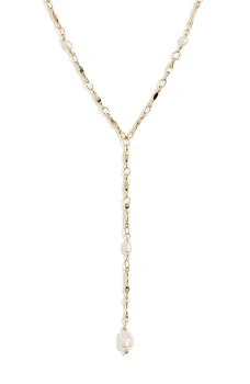 Nordstrom | Demi-Fine Faux Pearl Y-Necklace,商家Nordstrom Rack,价格¥95