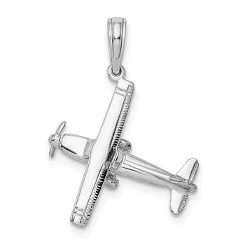 Diamond2Deal | 14K White Gold 3-D High Wing Airplane Charm,商家Premium Outlets,价格¥2682