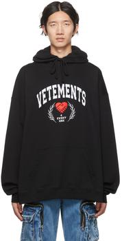 Vetements | 黑色 Solidarity 连帽衫商品图片,7.3折