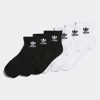 Adidas | Trefoil Quarter Socks 6 Pairs,商家adidas,价格¥86