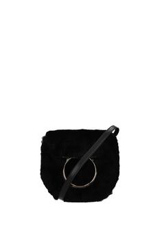 菲拉格慕包, Salvatore Ferragamo | Crossbody Bag Mink Black商品图片 3.7折, 满$250享9.7折, 满折
