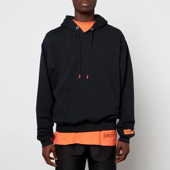 推荐Heron Preston Men's Recycled Cotton Hoodie - Black商品