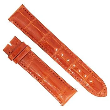 Hadley Roma | 20 MM Shiny Orange Alligator Leather Strap,商家Jomashop,价格¥373