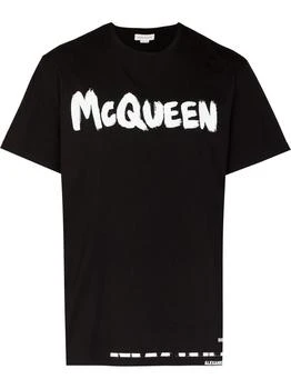 推荐ALEXANDER MCQUEEN - Graffiti Organic Cotton T-shirt商品