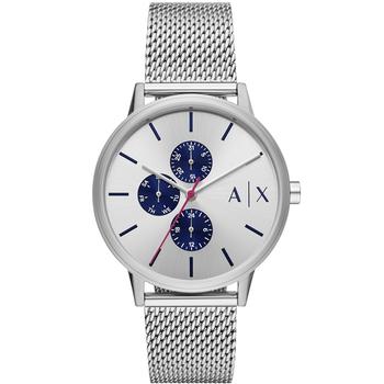 Armani Exchange | Men's Multifunction Silver-tone in Stainless Steel Mesh Bracelet Watch, 42mm商品图片,7.5折