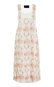 Simone Rocha | Simone Rocha - Women's Tulle and Floral Jersey Midi Slip Dress - Multi - UK 6 - Moda Operandi商品图片,