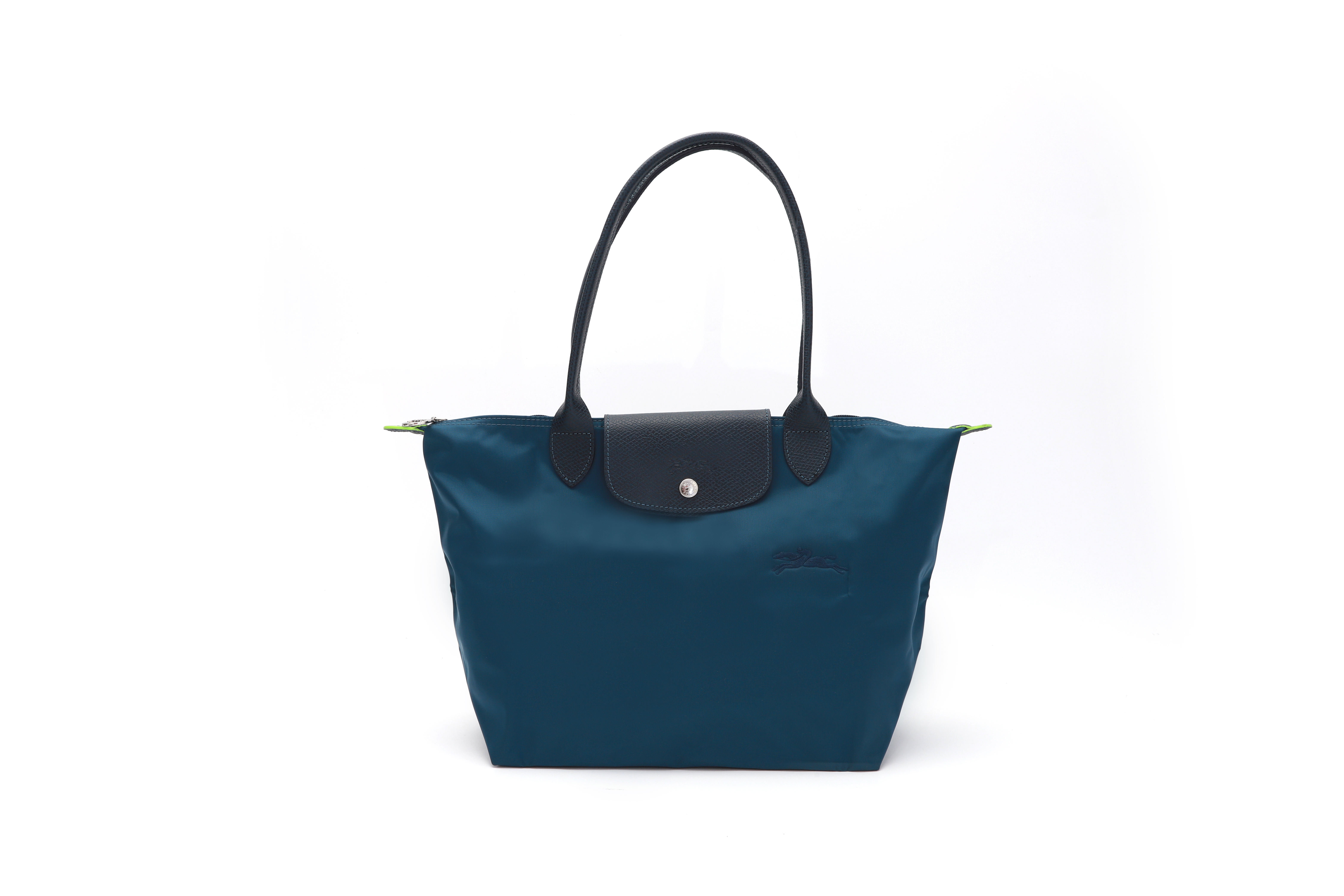 商品珑骧 LONGCHAMP 奢侈品 女士 LE PLIAGE GREEN系列蓝色小号织物长柄可折叠手提单肩包 L2605 919 P57图片