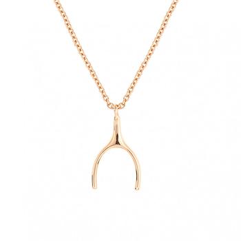 推荐Daffodil Collection Women's 18k RG Plated Wishbone Fashion Necklace商品