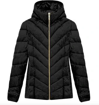 Michael Kors | Chevron Quilted Short Packable Jacket In Black 6.5折, 独家减免邮费