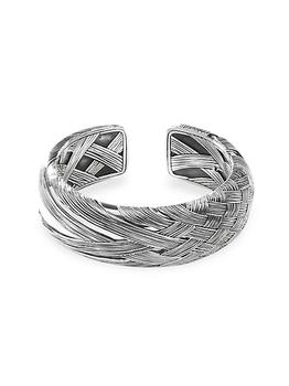 商品John Hardy | Bamboo Woven Sterling Silver Cuff Bracelet,商家Saks Fifth Avenue,价格¥11543图片