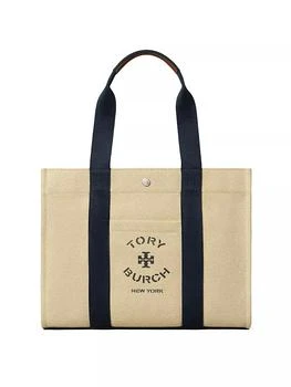 Tory Burch | Tory Canvas Logo Tote Bag,商家折扣挖宝区,价格¥1398