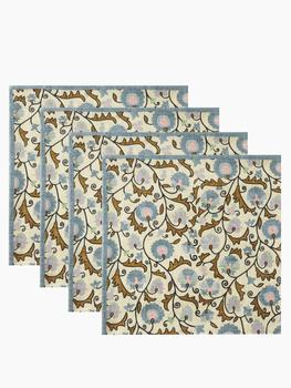 商品Set of four Juniper floral-print cotton napkins图片