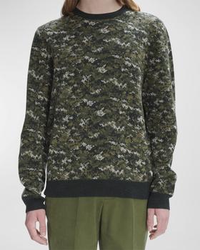 推荐Men's Jacquard Camo Wool Sweater商品