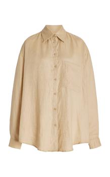 推荐Aexae - Women's Linen Woven Shirt - Neutral - XS - Moda Operandi商品